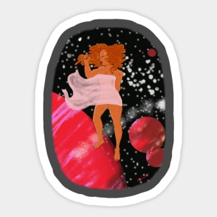 Klingon Lady Sticker